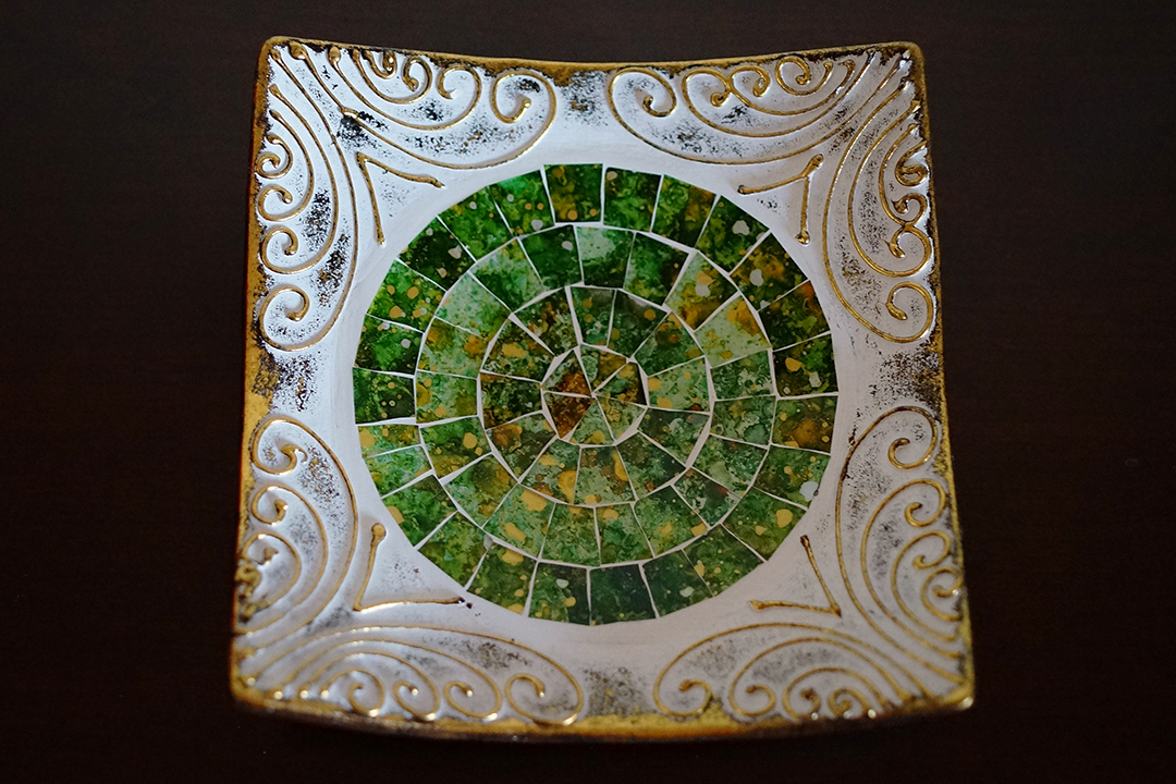 Greece, Decorative Plates Green