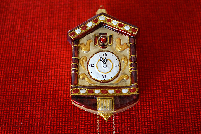 Poland, Clock Christmas Ornament