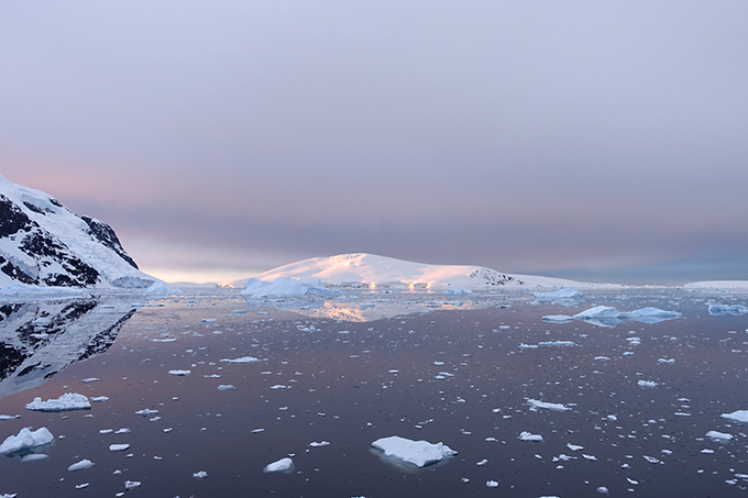Antarctica, Lemaire Channel at Midnight