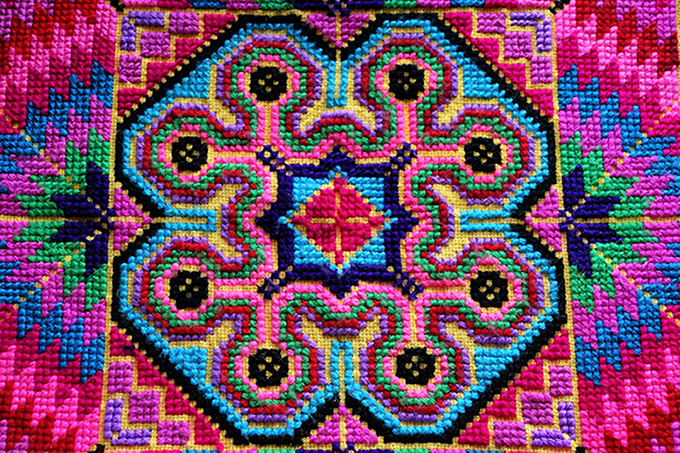 China, Tibetan Tablecloth