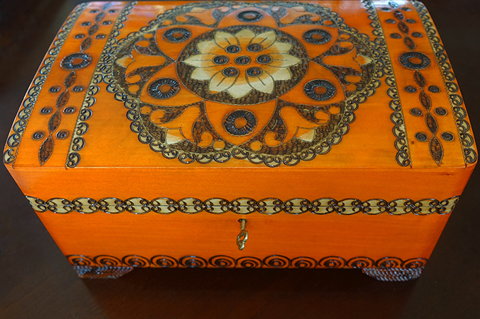 Poland, Wooden Jewelry Box