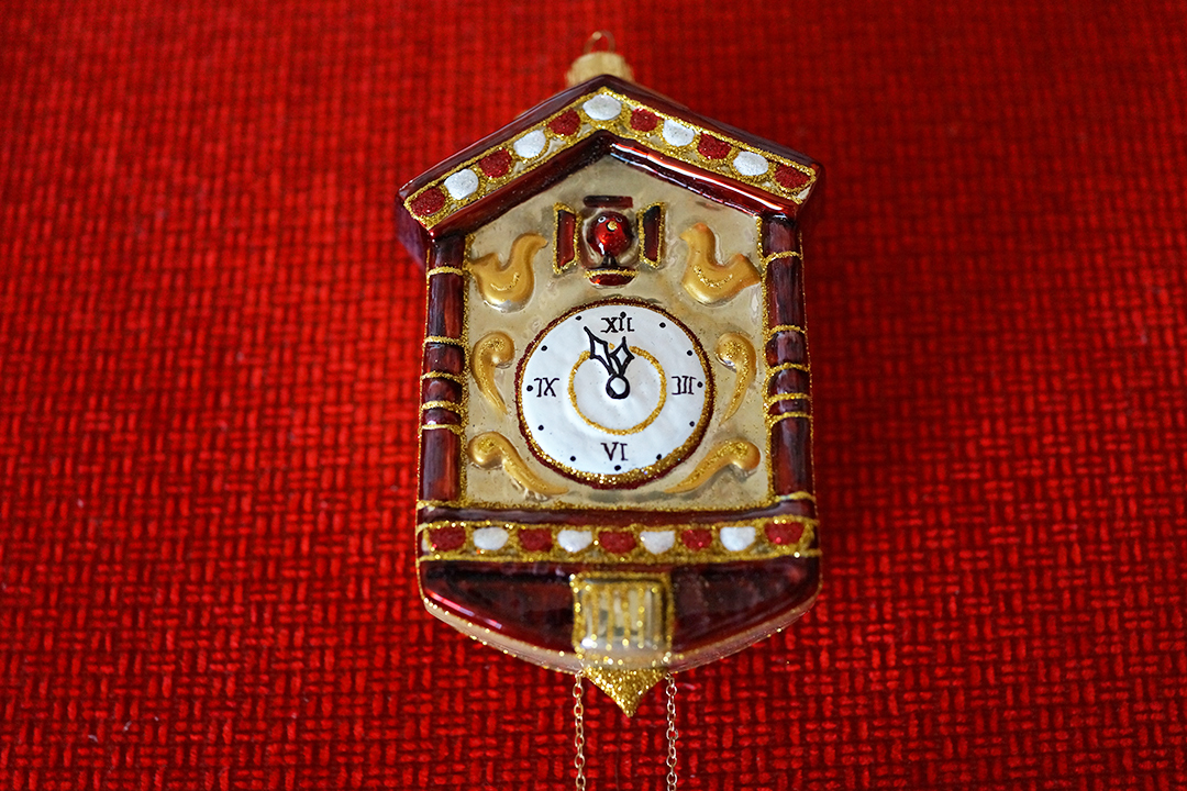 Poland, Clock Christmas Ornament