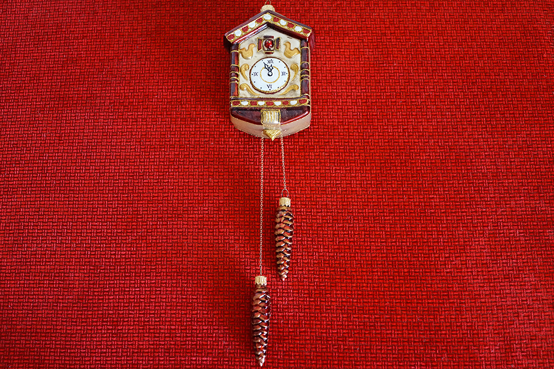 Poland, Clock Christmas Ornament