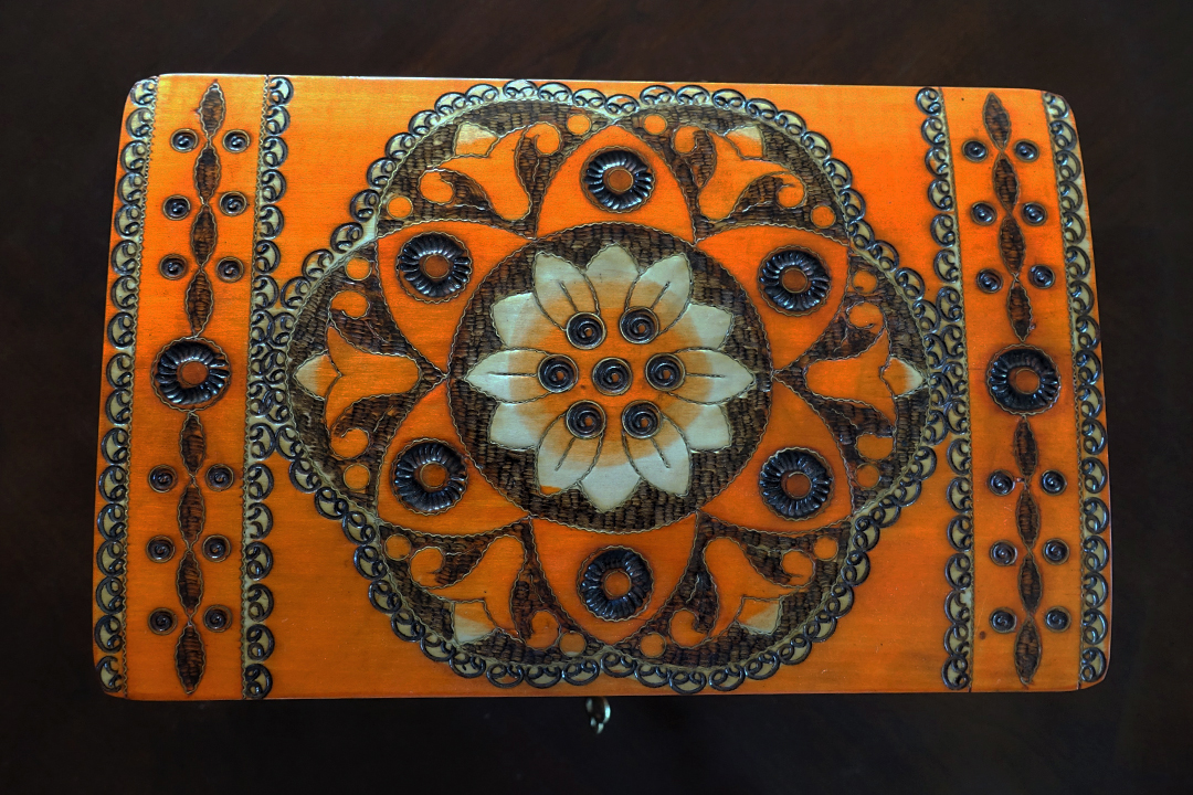 Poland, Wooden Jewelry Box