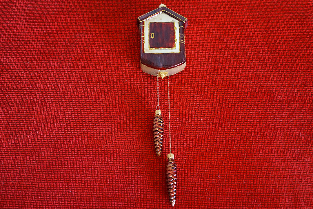 Poland, Clock Christmas Ornament