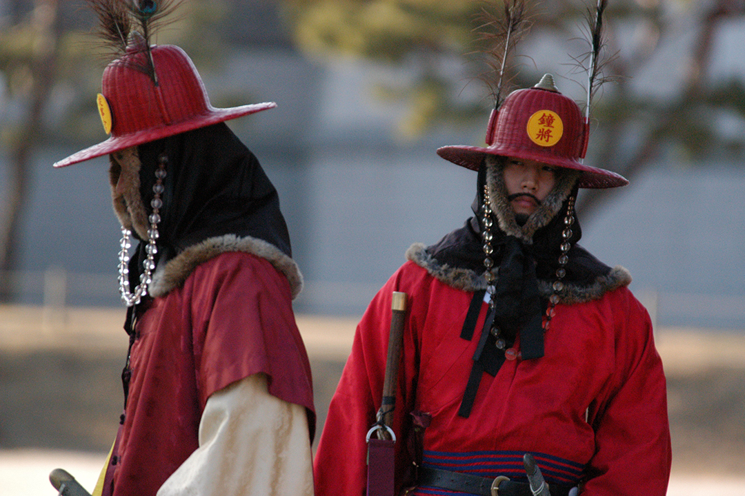 South Korea, Seoul, Gyeongbokgung Palace, Changing of Guards