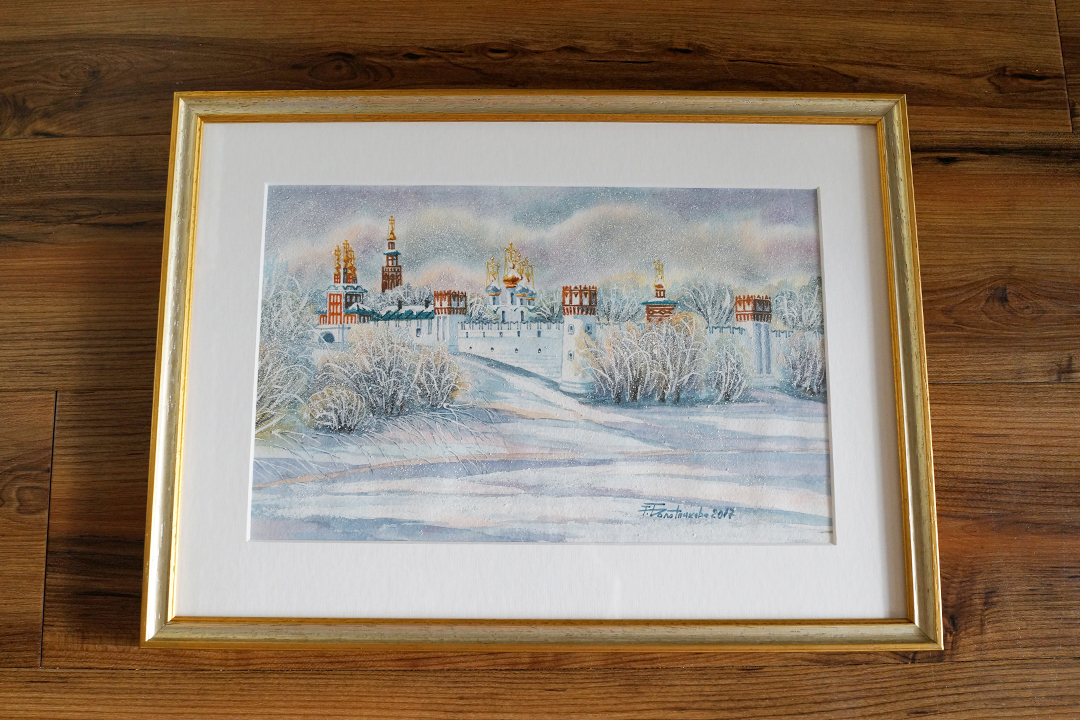 Russie, Monastère en Hiver