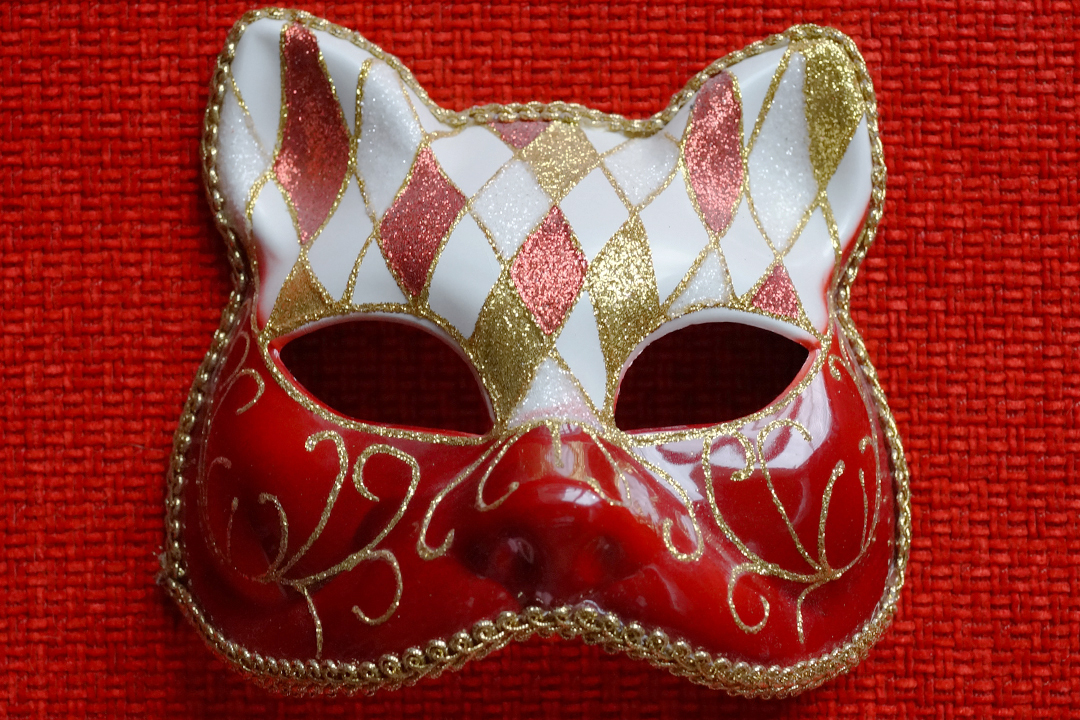 Italy, Red Cat Mask