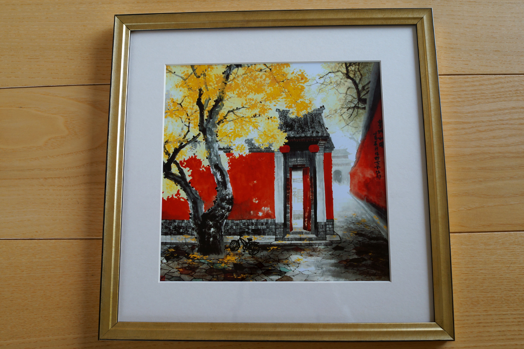 China, Blooming Flowers Artwork