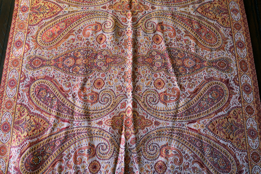 India, Pink Pashmina Shawl