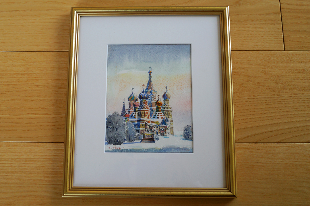Russia, Moscow Church Artwork