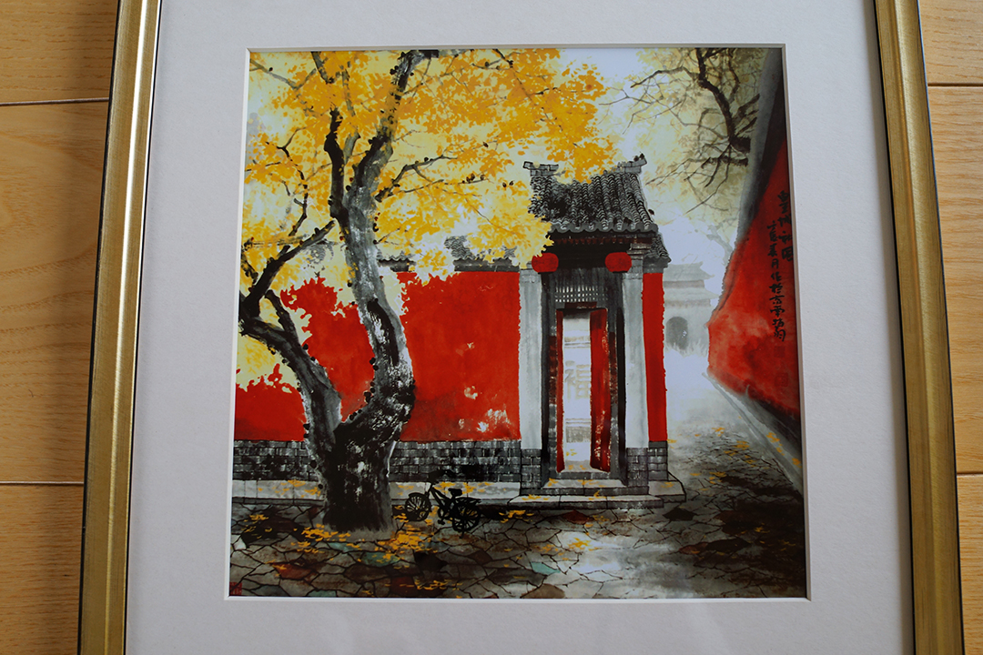 China, Blooming Flowers Artwork