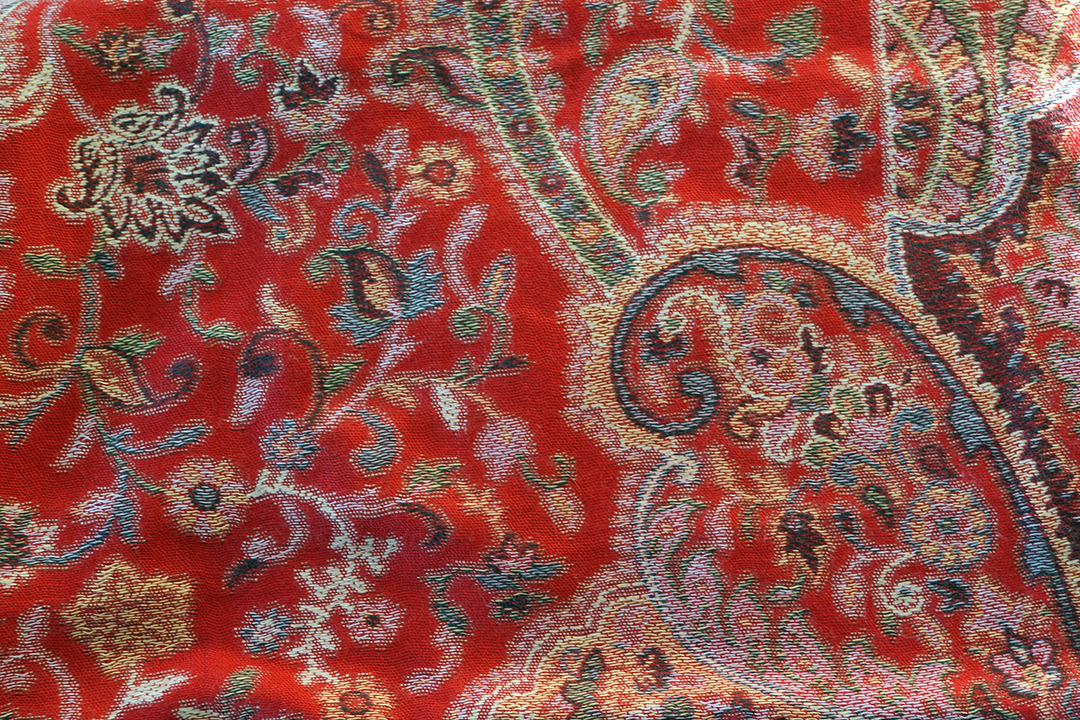 India, Red Shawl