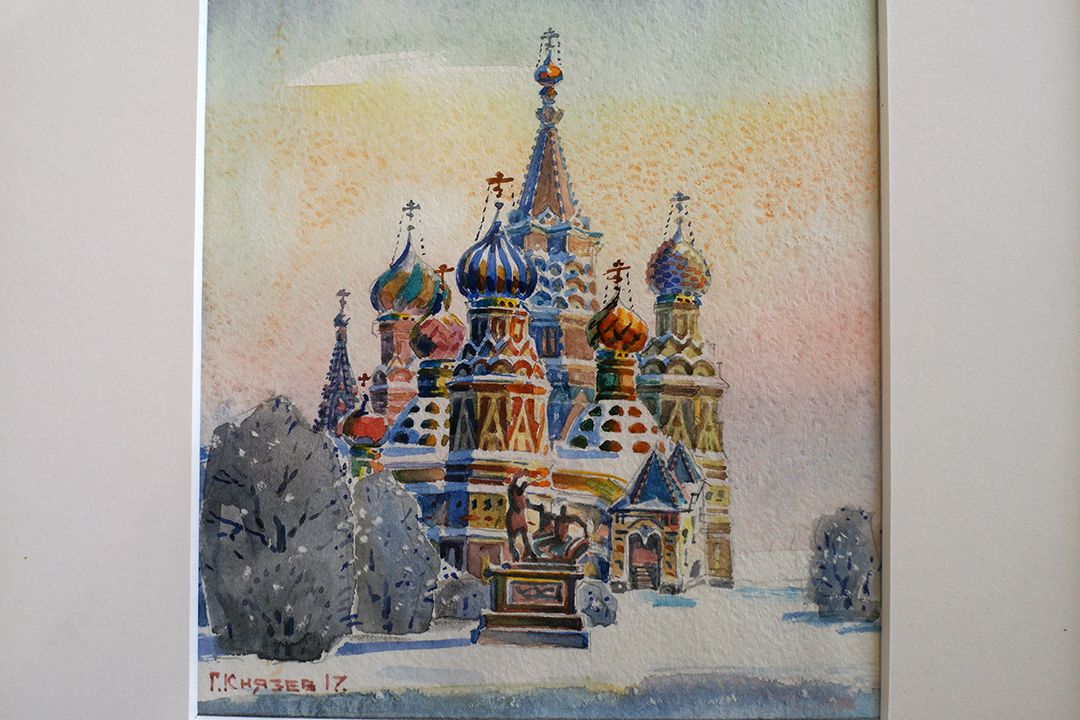 Russia, Moscow Church Artwork