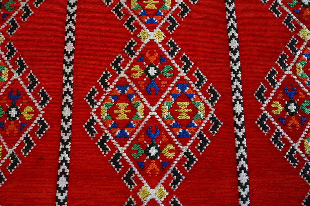 Syria, Red Cushion Covers